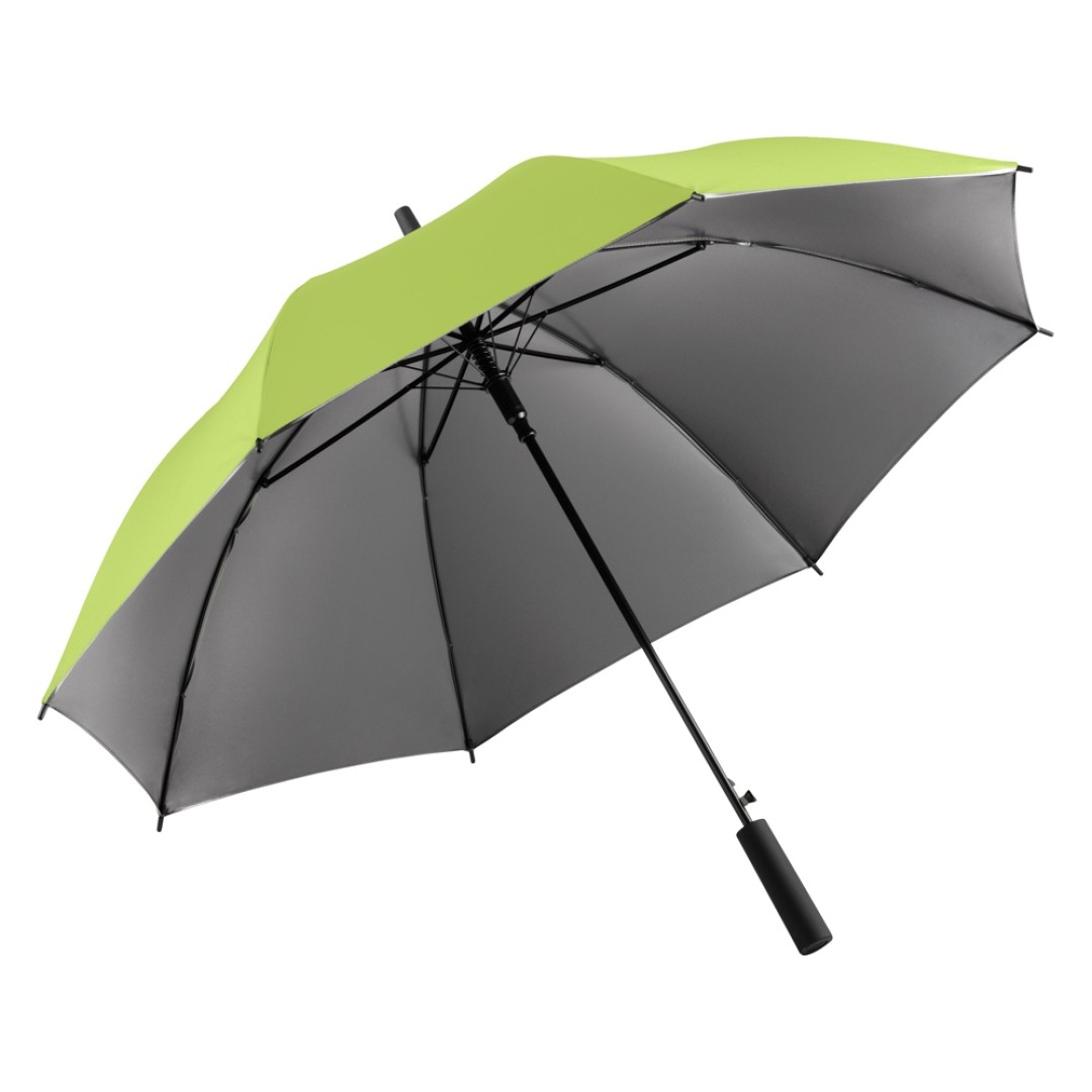 Зонт-трость 1159 Double face полуавтомат, лайм/серый
