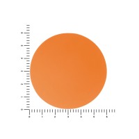 ПАТЧ КРУГ soft-touch (оранжевый ) 6,0 х 6,0 см