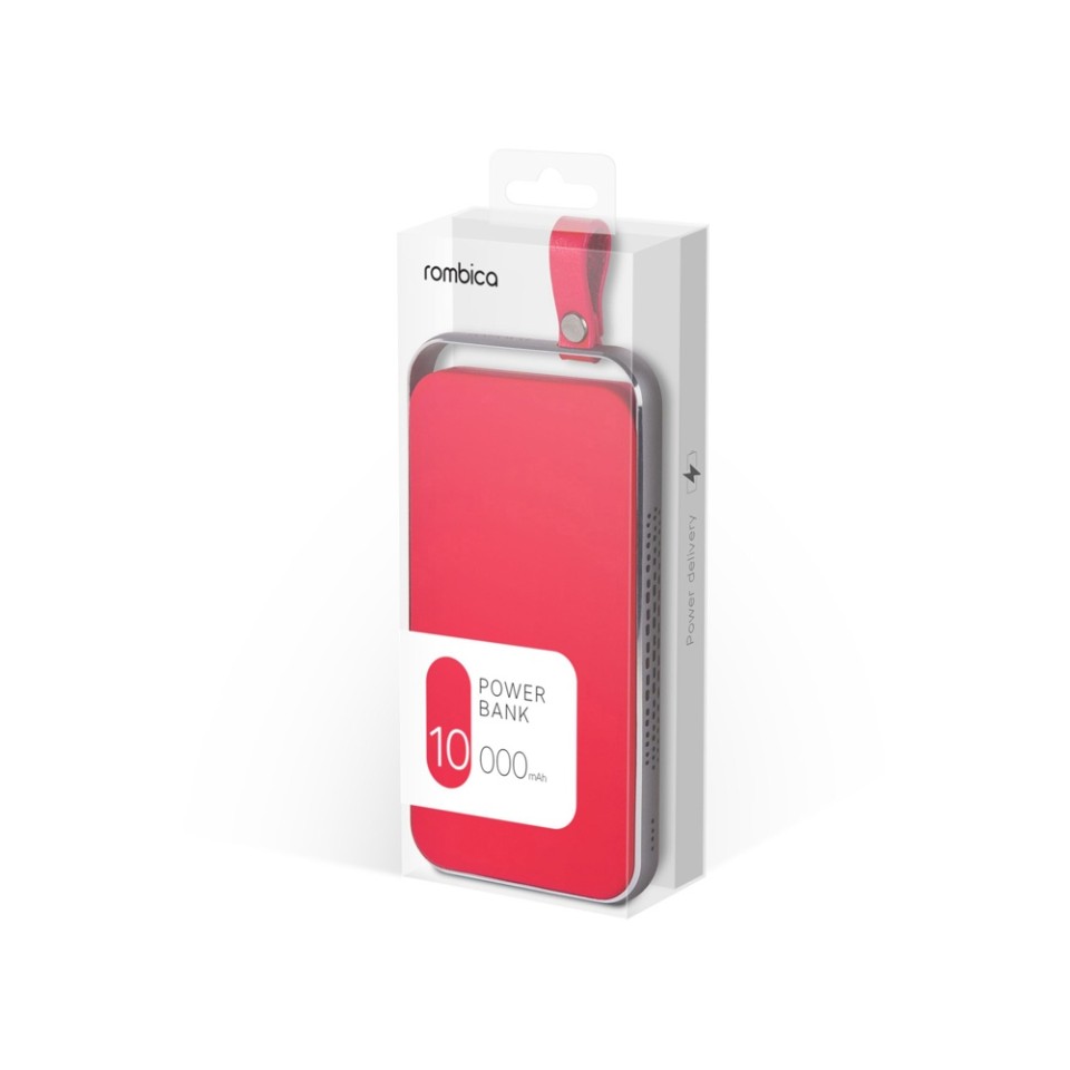 Внешний аккумулятор Rombica NEO Electron Red, 10000 мАч, красный