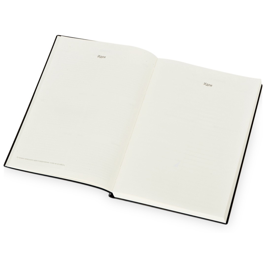 Бизнес блокнот "Supreme" с вставкой из софт-тача, гибкая обложка, 128 листов, серый