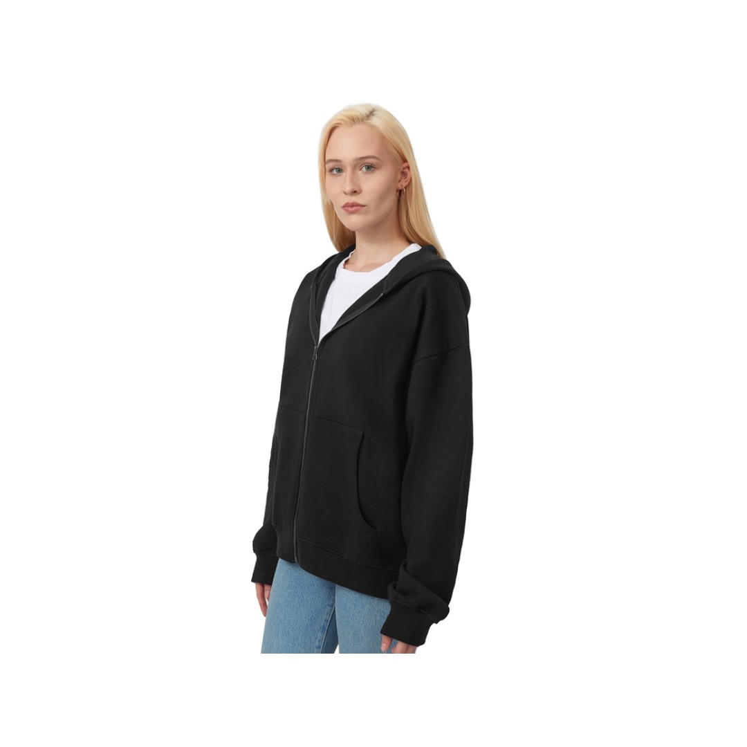 Толстовка оверсайз с капюшоном на молнии «Monaco», черный