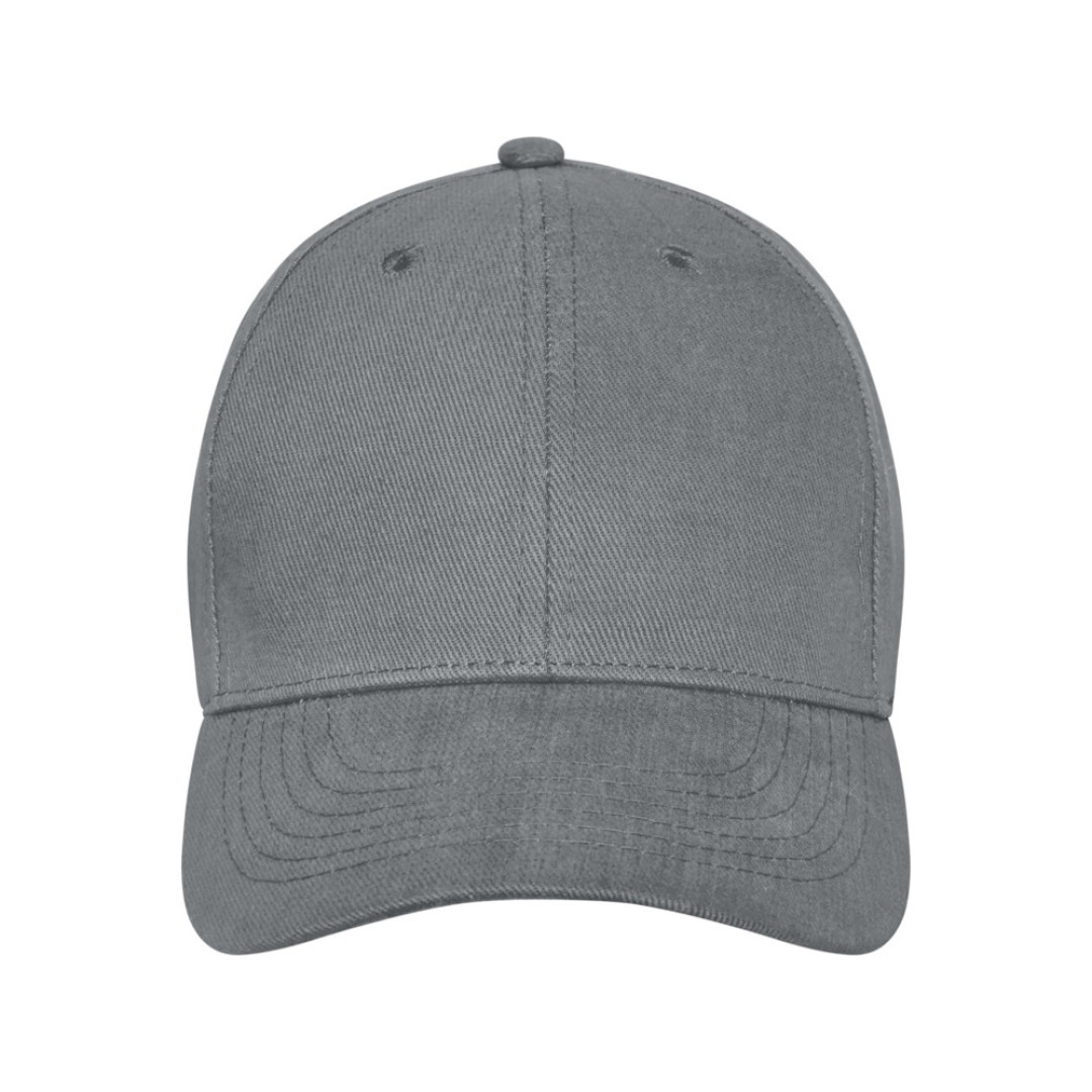 Бейсболка Davis, 6 панелей, серый