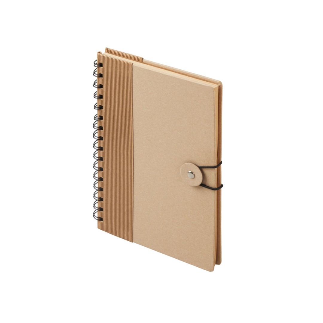 Крафтовый блокнот А5 в твердой обложке "Saharan Cypress", 80 листов 70 гр/м2 бумаги, натуральный