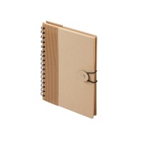 Крафтовый блокнот А5 в твердой обложке "Saharan Cypress", 80 листов 70 гр/м2 бумаги, натуральный