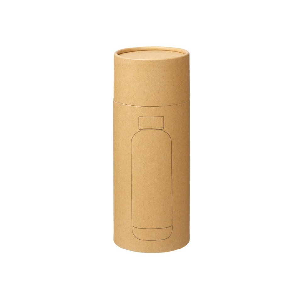 Вакуумная термобутылка "Cask" Waterline, soft touch, 500 мл, тубус, черный