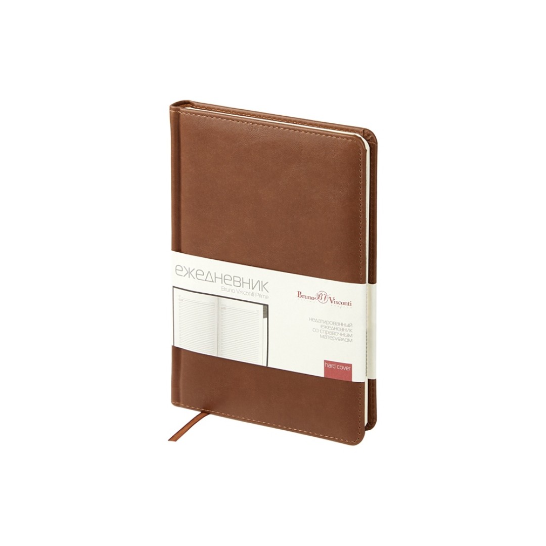 Ежедневник недатированный с индексами А5 "Prime", коричневый