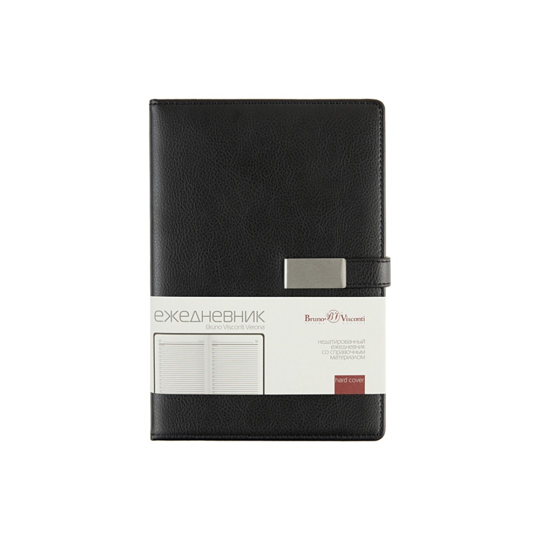 Ежедневник недатированный А5 "Verona", черный