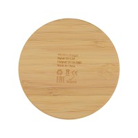 Беспроводное зарядное устройство из бамбука "Cap", натуральный