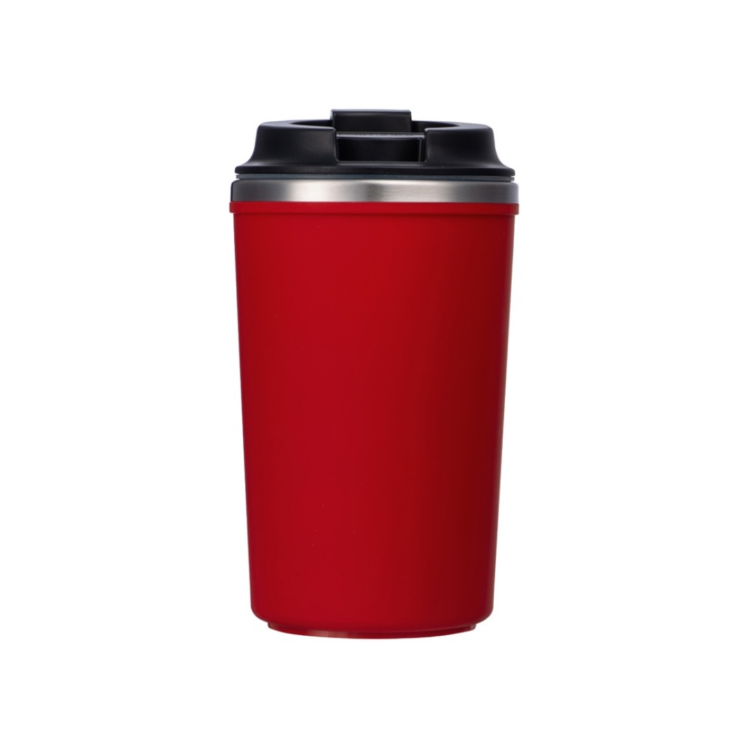 Герметичная термокружка на присоске "Kick", 350 мл, красный