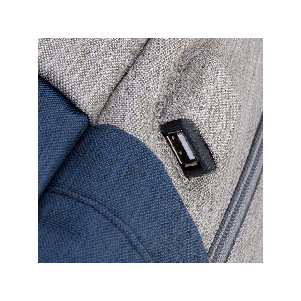 RIVACASE 7567 grey/dark blue рюкзак для ноутбука 17.3" / 6