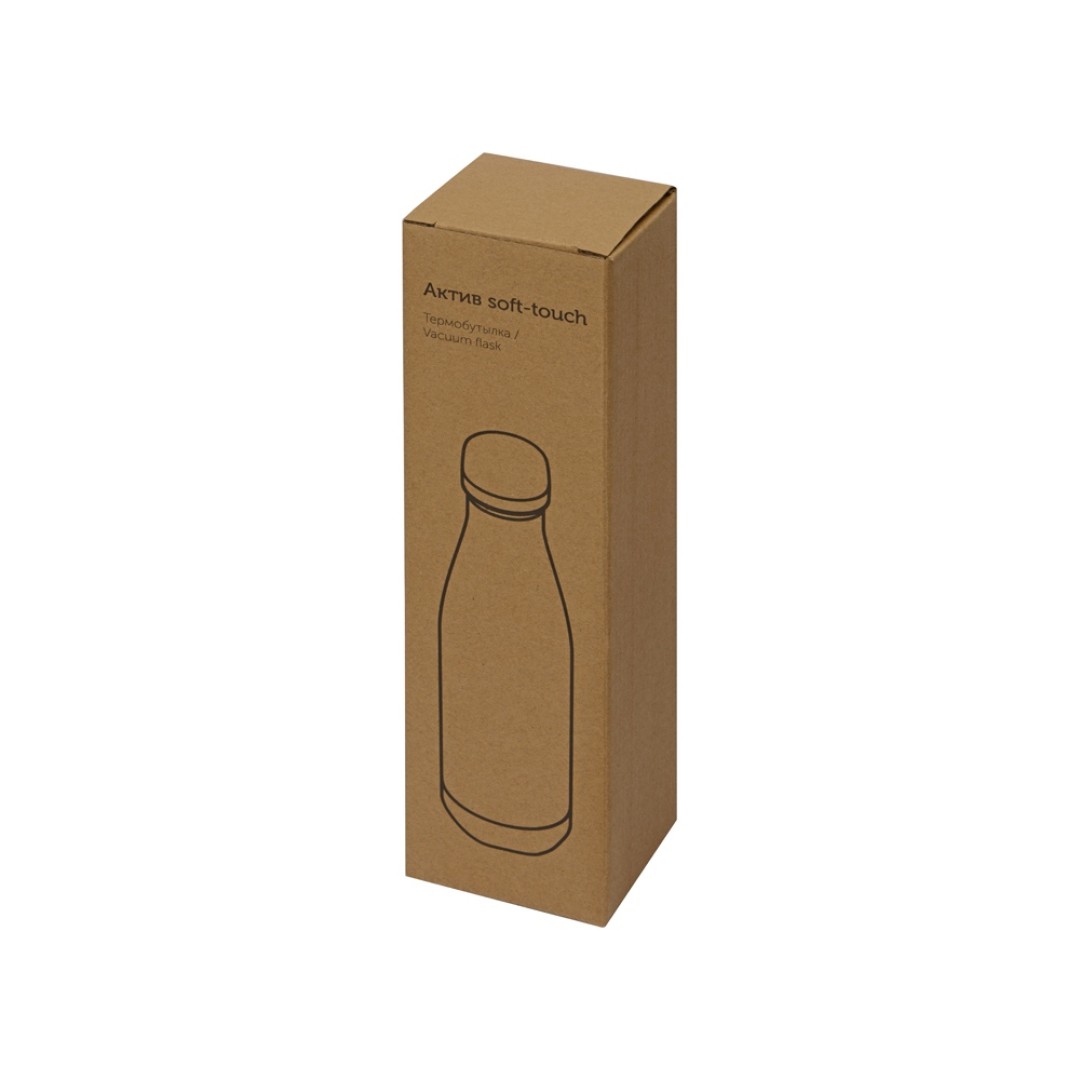 Термобутылка Актив Soft Touch, 500мл, серый