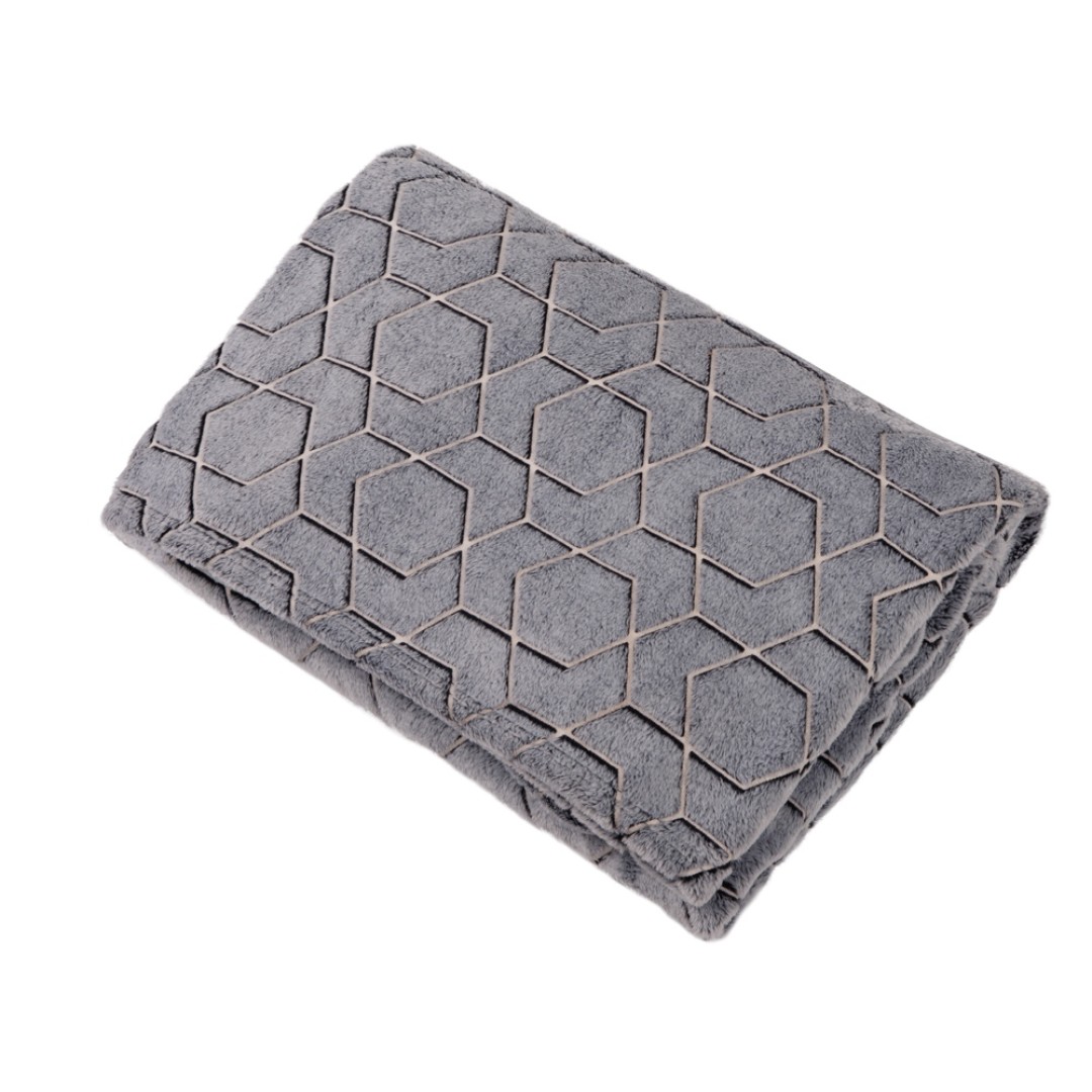 Светящийся в темноте плед Lattice черный