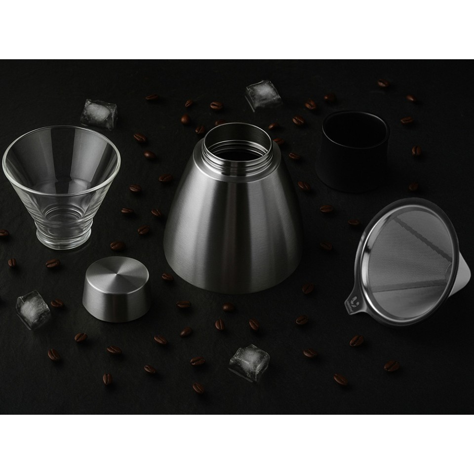 Кофеварка POUR OVER, 1000 мл, серебристый/черный