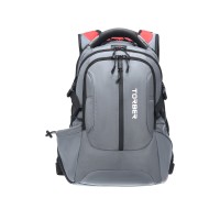 Рюкзак TORBER DRIVE с отделением для ноутбука 15", серый/красный, полиэстер 1680D, 36x17x50 см, 30 л