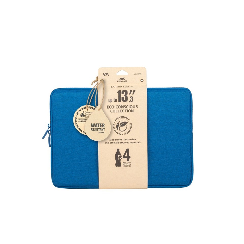 RIVACASE 7703 azure blue ECO чехол для ноутбука 13.3-14" / 12