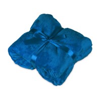 Плед мягкий флисовый Fancy, индиго