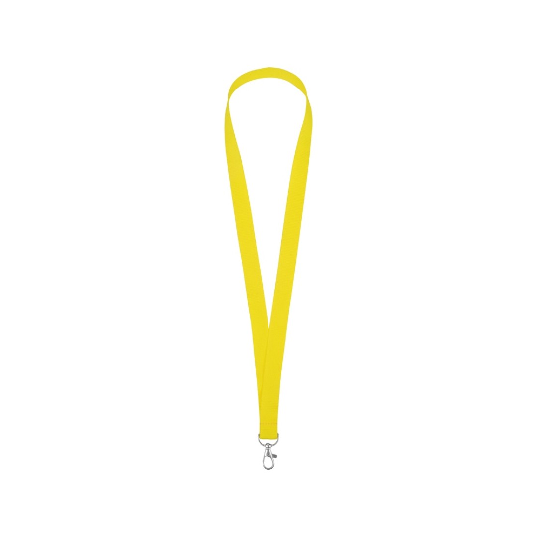 Ланьярд с карабином, желтый