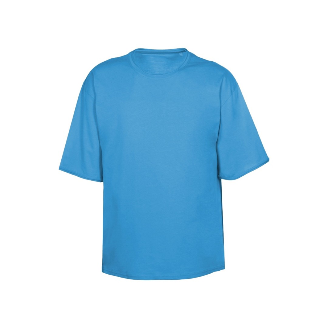 Футболка оверсайз «Liyon» унисекс, лазурный