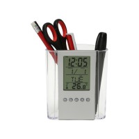 Подставка "Минута", прозрачный/серебристый