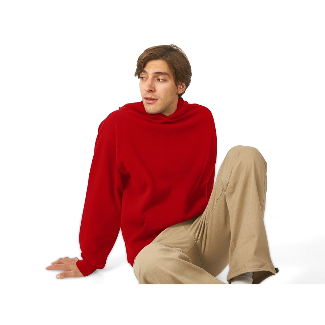 Толстовка с капюшоном оверсайз «Berlin» унисекс, красный