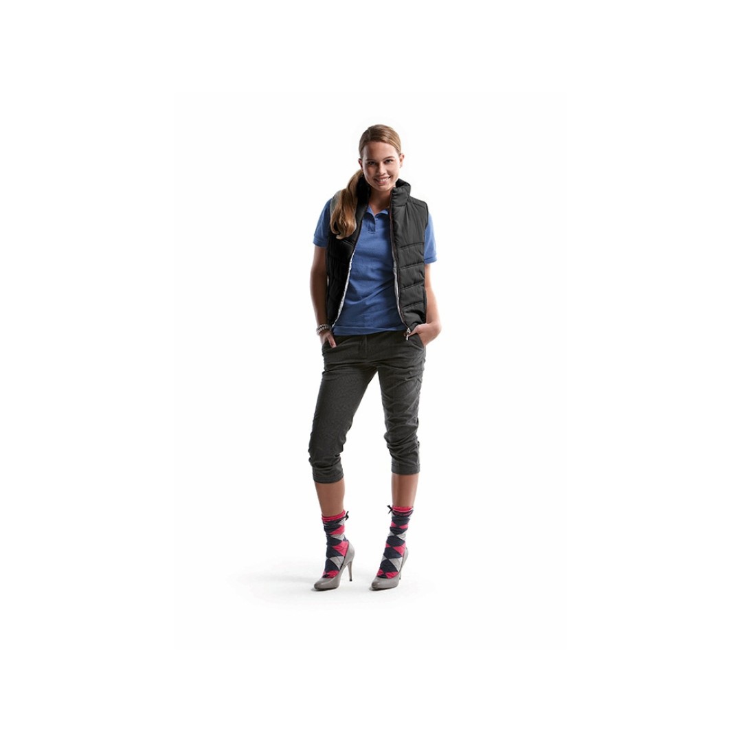 Жилет "Vigour" женский, черный/стальной