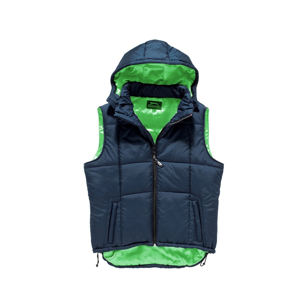 Жилет мужской, Slazenger, темно-синий/зеленое яблоко