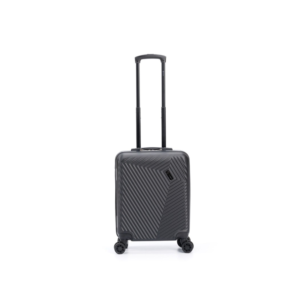 Чемодан TORBER Lama, чёрный, ABS-пластик, 38 х 21 х 55 см, 37 л