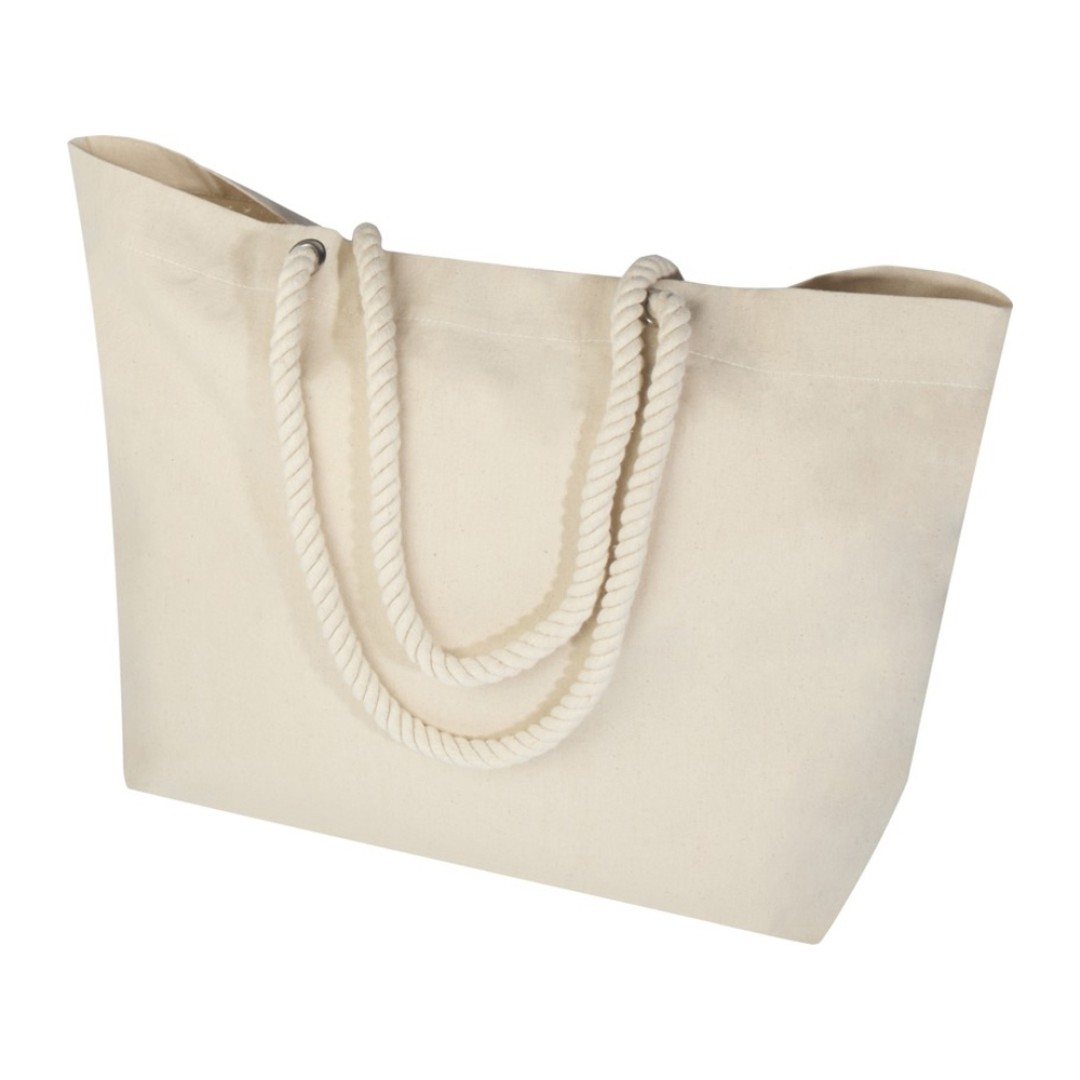 Florida пляжная эко-сумка из переработанного материала, сертифицированного по стандарту GRS, плотностью 270 г/м2 18L - Натуральный / Натуральный