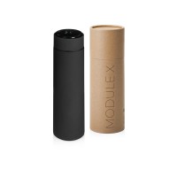 Вакуумный термос «Module X» с индикатором температуры, 500 мл, тубус, черный