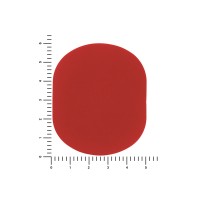 ПАТЧ ОВАЛ soft-touch (красный) 6,0 х 5,0 см