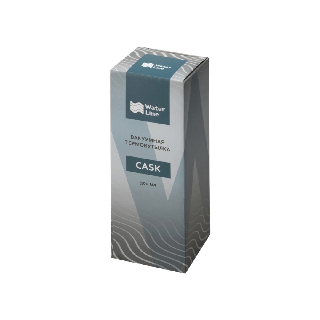 Вакуумная термобутылка "Cask" Waterline, soft touch, 500 мл, красный