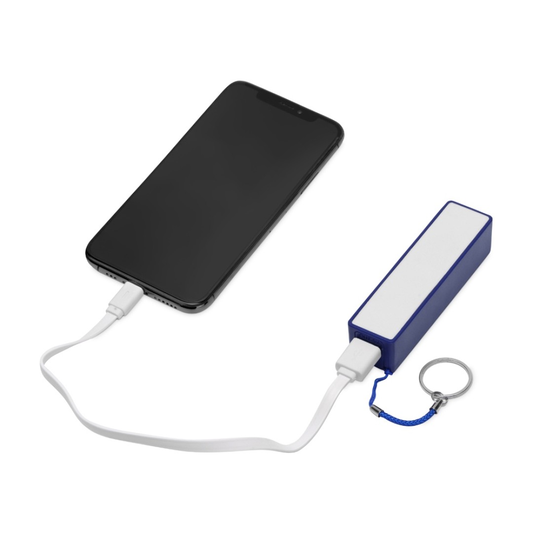 Портативное зарядное устройство "Сатурн", 2200 mAh, синий