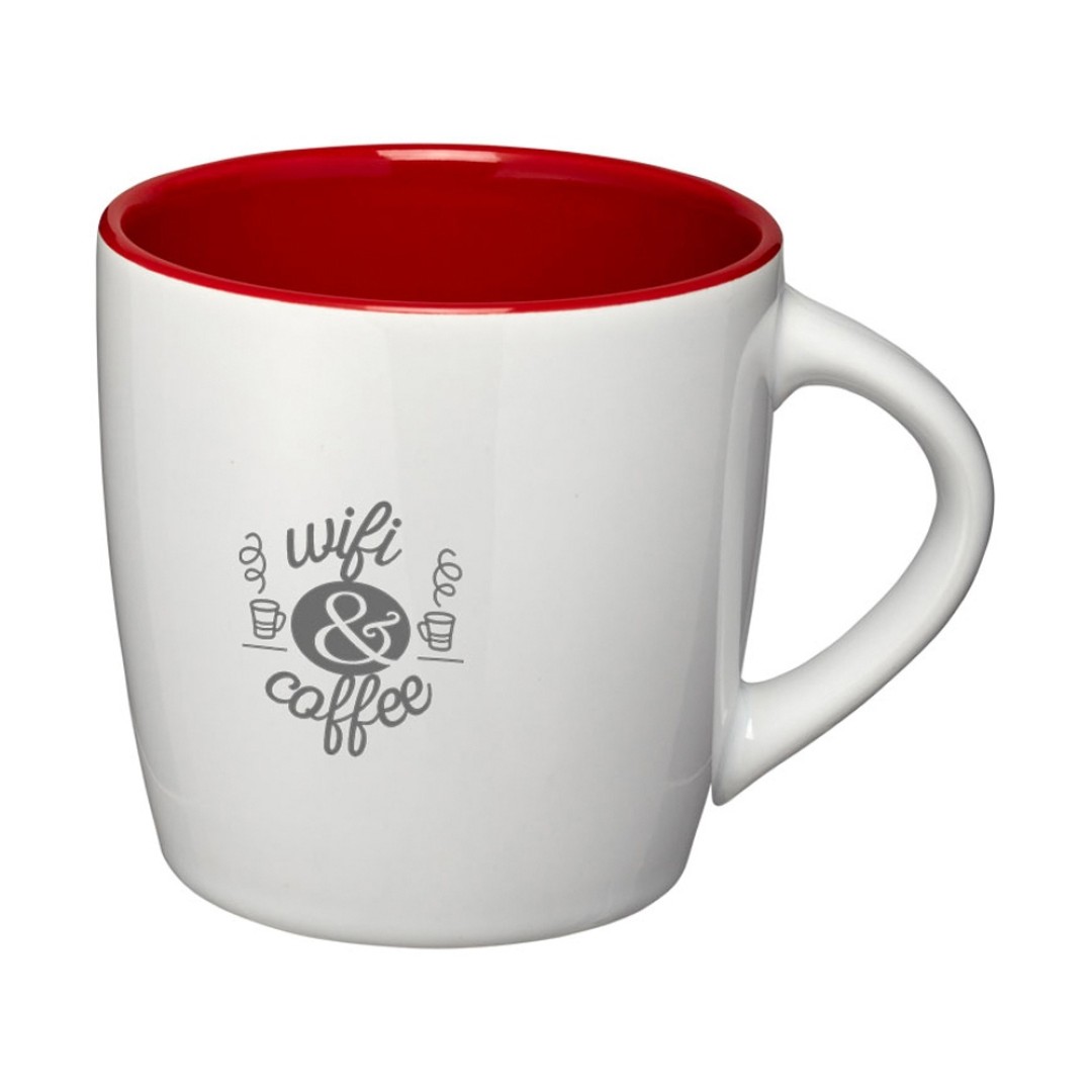 Керамическая чашка Aztec, белый/красный