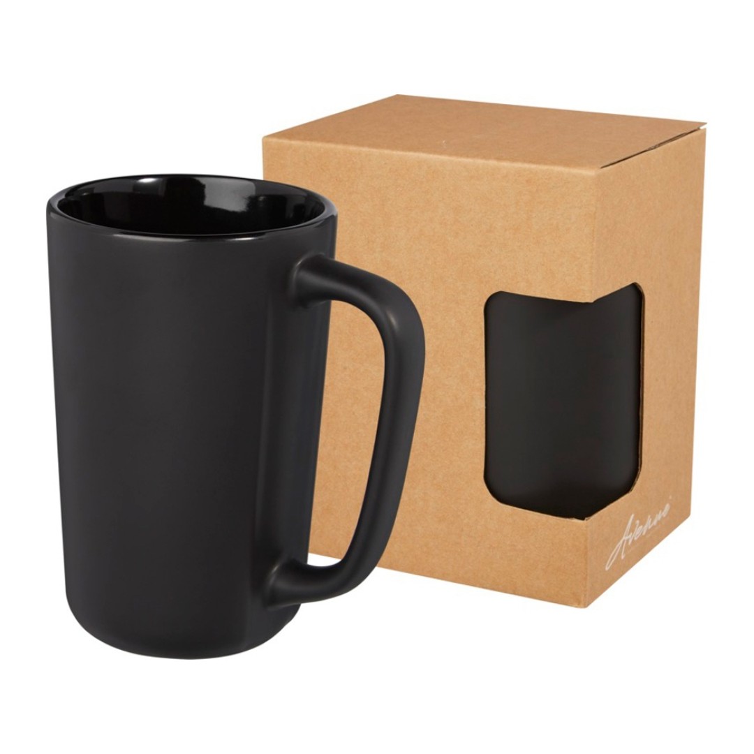 Керамическая кружка Perk объемом 480 мл, черный