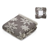 Плед Snowflake новогодний