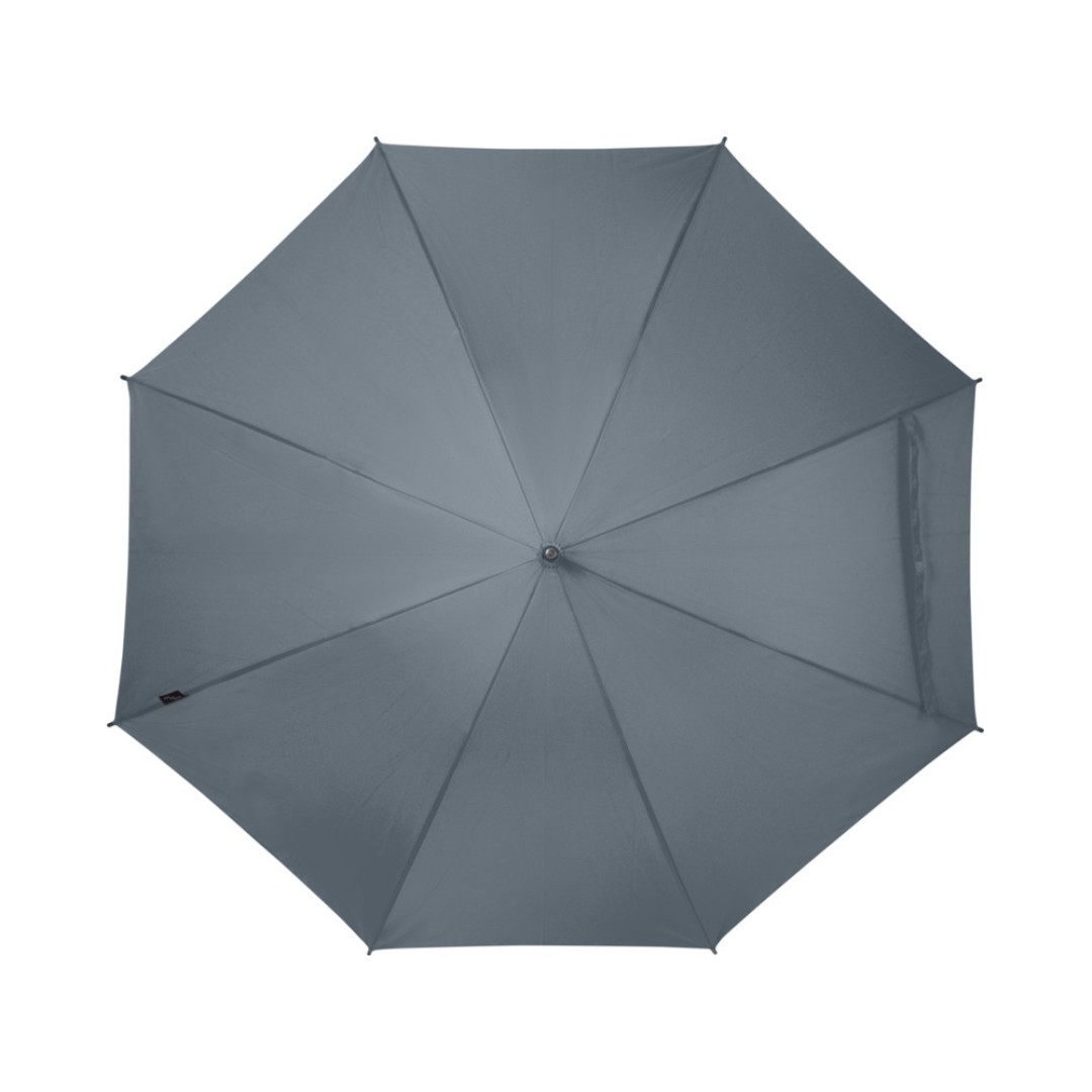 Зонт трость 23" Niel из переработанного ПЭТ-пластика, полуавтомат - Серый