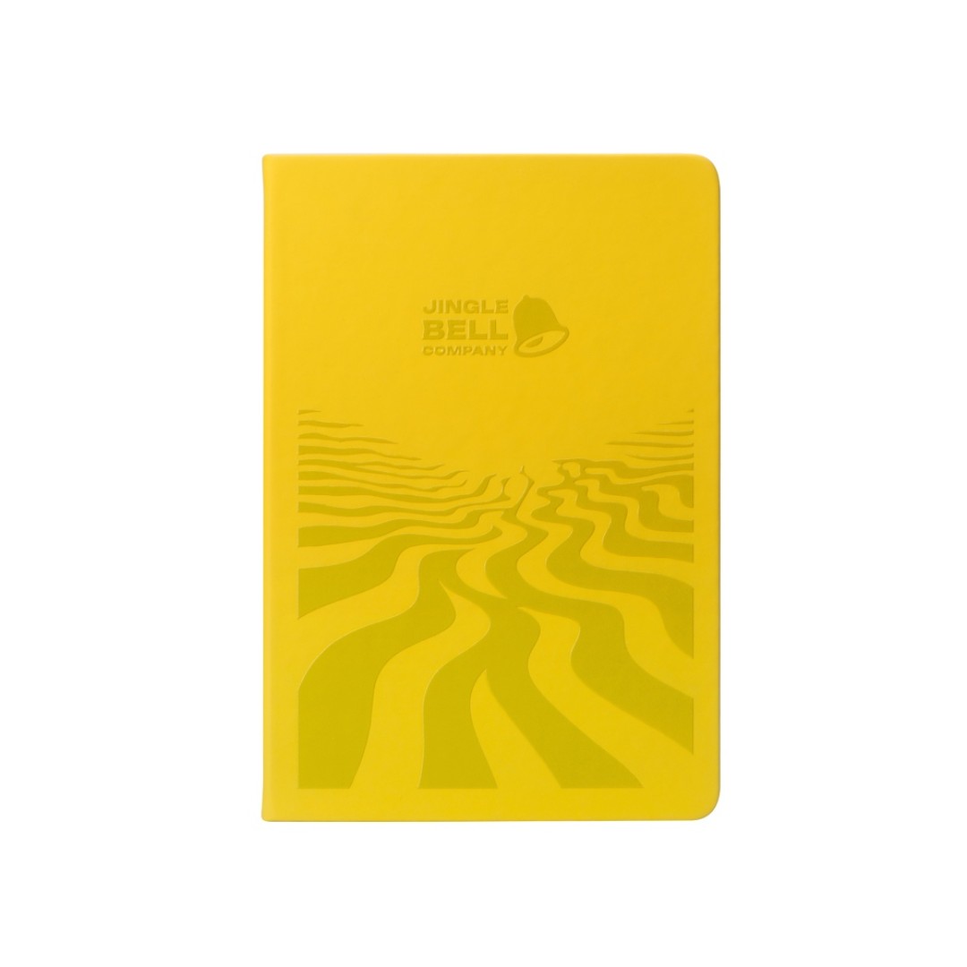 Бизнес-блокнот А5 «C2» soft-touch, желтый, с УФ печатью