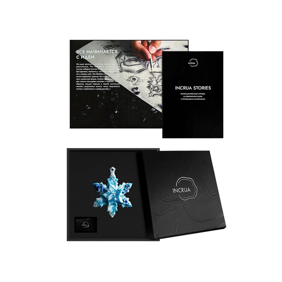 Елочные игрушки (Снежинка) Содалит