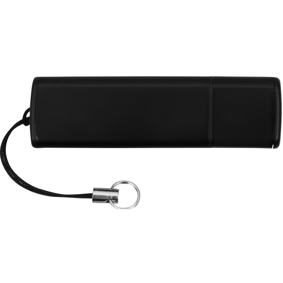 Флеш-карта USB 2.0 16 Gb металлическая с колпачком "Borgir", черный