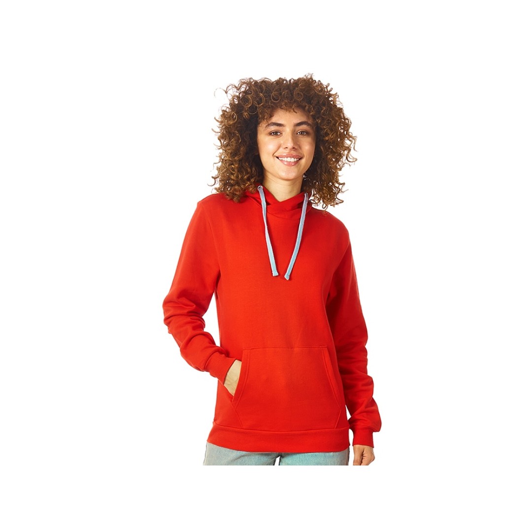 Толстовка унисекс "Stream" с капюшоном, красный