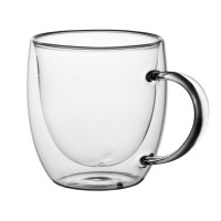 Кружка с двойными стенками на подставке с ложкой "Teatrio"