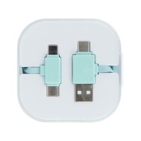 Цветной зарядный кабель, мятный