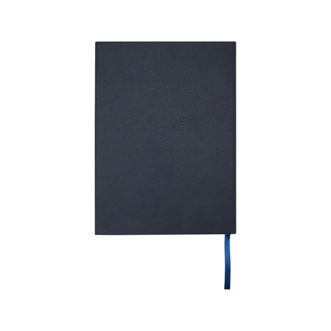 Блокнот Alejandra формата А5 с твердой обложкой из переработанной кожи - Синий