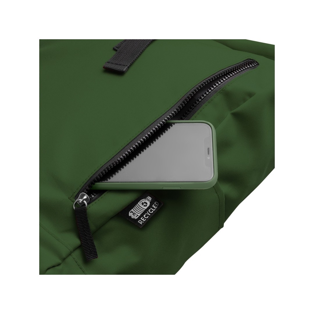 Рюкзак из RPET полиэстера DRONTE, темно-зеленый
