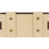 Деревянная подарочная коробка с крышкой "Ларчик" на бечевке