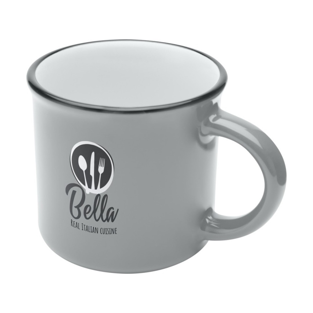 Bari керамическая кружка объемом 240 мл, серый