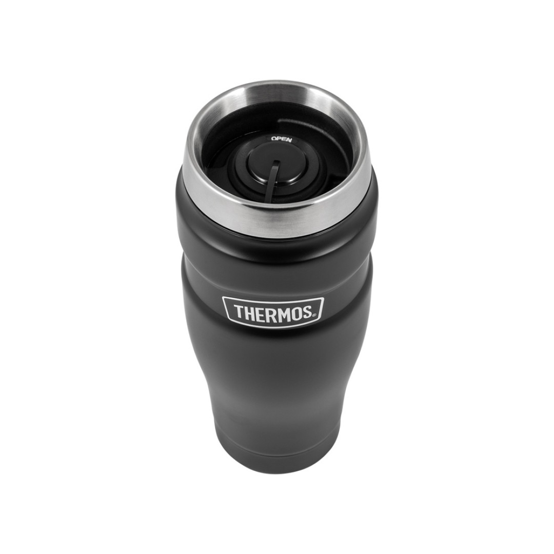 Кружка-термос из нерж. стали тм THERMOS SK1005BK (Matte Black) 0.47L, черный