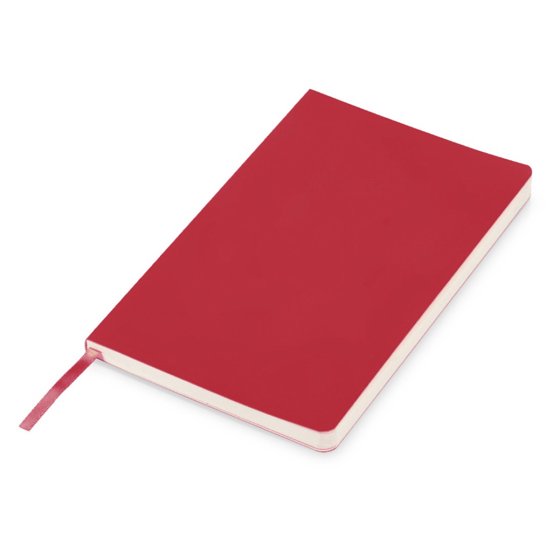 Блокнот "Softy 2.0", гибкая обложка A5, 80 листов, красный