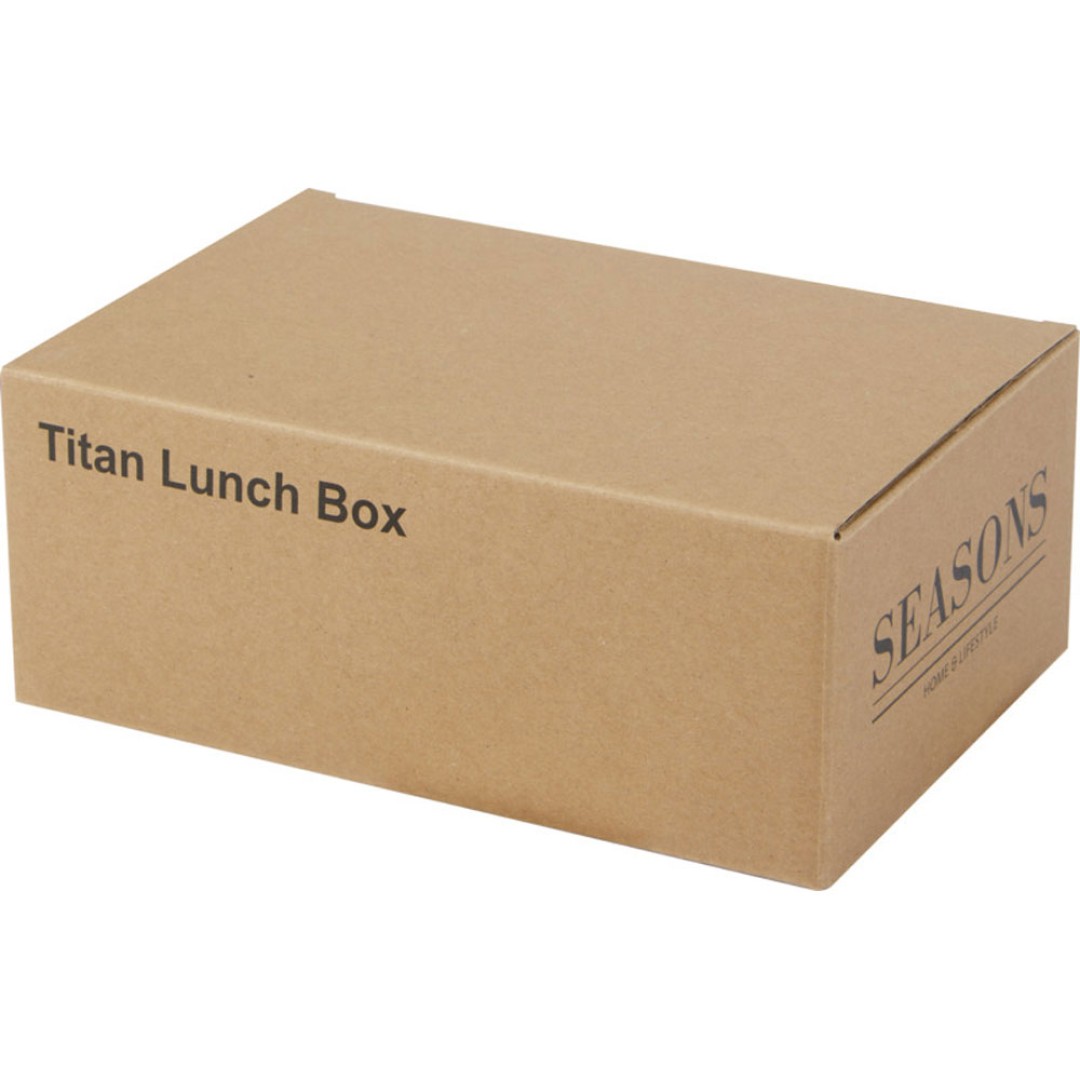 Пищевой контейнер Titan из переработанной нержавеющей стали, серебристый