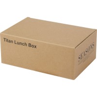 Пищевой контейнер Titan из переработанной нержавеющей стали, серебристый